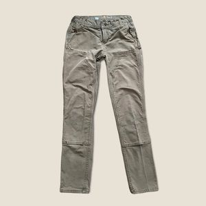 Carhartt Slim Fit Skinny Pants Size 2 26x26 Beige Khaki Cargo Utility
